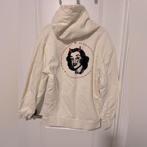Voight by Valentina ‘Made in Hell’ Cream Hoodie Size Large